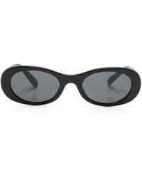 Miu Miu - Miu Glimpse Oval Frame Sunglasses - Lyst