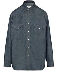 Maison Margiela - ロングスリーブ デニムシャツ - Lyst