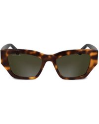 Lacoste - Geometric-Frame Sunglasses - Lyst