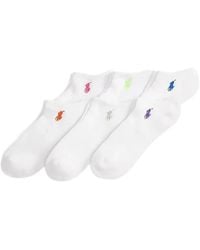Ralph Lauren - Logo-Embroidered Socks (Set Of Six) - Lyst