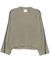 Kujten - Ribbed Whipstitch-Trim Sweater - Lyst