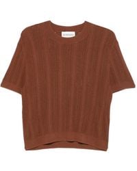 Bompard - Round-Neck Knitted T-Shirt - Lyst