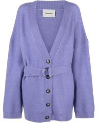 Nanushka - Drop-Shoulder Belted Cardi-Coat - Lyst