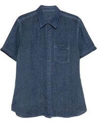 120% Lino - Short-Sleeved Chest-Pocket Shirt - Lyst