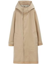 Burberry - Long Cotton Hooded Parka - Lyst