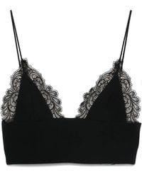 David Koma - Lace-Detail Cropped Top - Lyst