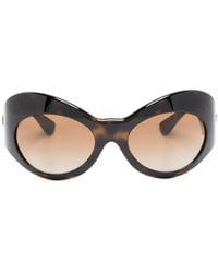Versace - Medusa Shield-Frame Sunglasses - Lyst