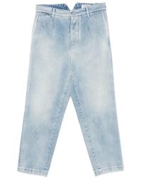 Pence - Liam Acid-Wash Pleated Jeans - Lyst