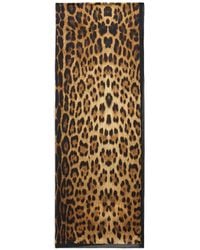 Roberto Cavalli - Jaguar-Print Silk Scarf - Lyst