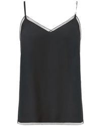 Fabiana Filippi - V-Neck Trim Top - Lyst