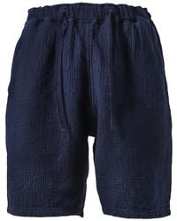 PORTER CLASSIC - Sea Island Sashiko Shorts - Lyst