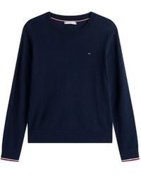 Tommy Hilfiger - Crew-Neck Cotton-Blend Sweater - Lyst