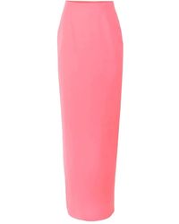 Carolina Herrera - Column Skirt - Lyst