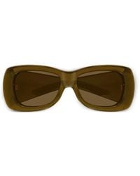 Saint Laurent - Rectangle-Frame Sunglasses - Lyst
