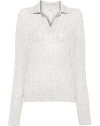 RECTO. - Top De Canalé Con Encaje - Lyst