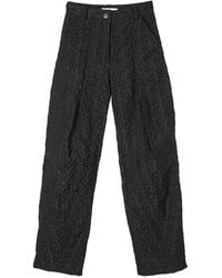 Cecilie Bahnsen - Darmela Begonia-Jacquard Tapered Trousers - Lyst
