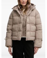 Guess - Hooded Quilted Jacket - Lyst