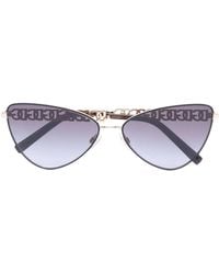 Dolce & Gabbana - Logo-Chain Cat-Eye Sunglasses - Lyst