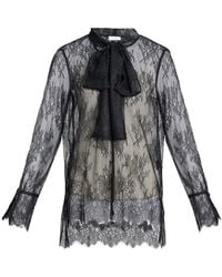 Erdem - Camicia Con Fiocco - Lyst