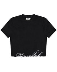 GmbH - Masallah Embroidered-Hem T-Shirt - Lyst