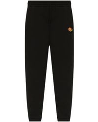 KENZO - Logo Cotton Track Pants - Lyst