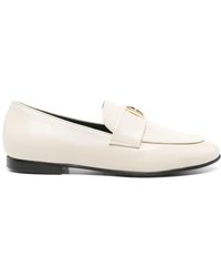 Anine Bing - Corrine Loafers Bone Monogram - Lyst