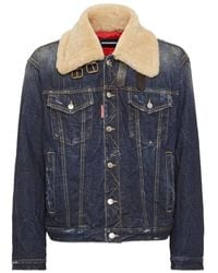 DSquared² - Aviator Denim Jack - Lyst