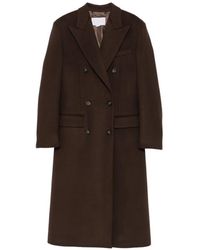 Stella McCartney - Double-Breasted Peaked-Lapel Coat - Lyst