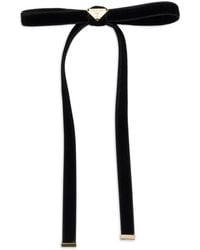 Prada - Logo Velvet Hair Clip - Lyst