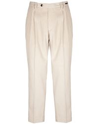 Michael Coal - Pantaloni A Coste Con Pieghe - Lyst