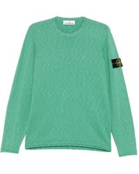 Stone Island - Stocking Stitch Organic Cotton Nylon Crewneck - Lyst