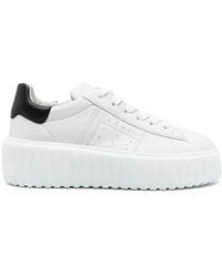 Hogan - Baskets H-Stripes En Daim - Lyst