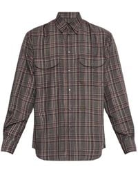 DSquared² - Check-Pattern Flap-Pocket Shirt - Lyst