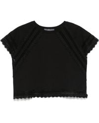 Ermanno Scervino - Blusa con ribete de encaje - Lyst