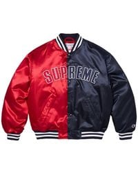 Supreme - Champion Varsity Bomber Jacket - Lyst
