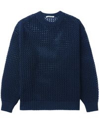AURALEE - Open-knit Cotton Jumper - Lyst