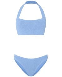 Hunza G - Sandy Halterneck Bikini (Set Of Two) - Lyst