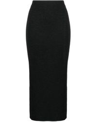 Claudie Pierlot - Ankle-length Ribbed Knit Skirt - Lyst