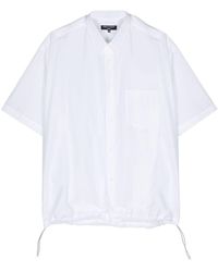 Comme des Garçons - Drawstring-hem Cotton Shirt - Lyst