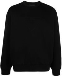 Prada - Sweater Met Logo-reliëf - Lyst