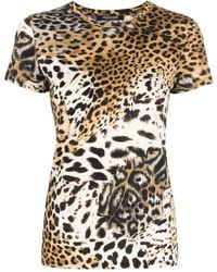 Roberto Cavalli - Tiger-Print Short-Sleeve T-Shirt - Lyst