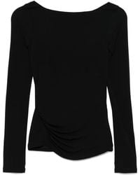 Elisabetta Franchi - ドレープ トップ - Lyst