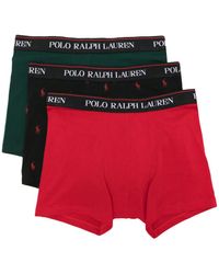Polo Ralph Lauren - Drie Boxershorts Met Elastische Tailleband - Lyst