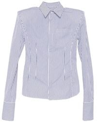 Juun.J - Striped Shoulder Pad Shirt - Lyst