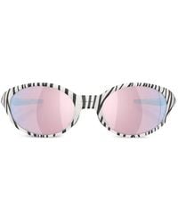 Oakley - Zebra-Print Cat Eye-Frame Sunglasses - Lyst