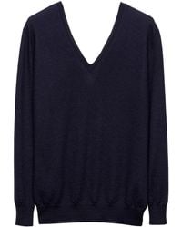 Prada - Pull En Cachemire À Col V - Lyst