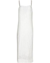 Khaite - Fabia Textured Midi Dress - Lyst