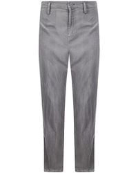 Limi Feu - Slit-Detail Slim-Fit Trousers - Lyst