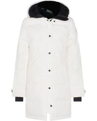 Canada Goose - Button Hooded Coat - Lyst