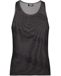 DSquared² - Logo-Print Sleeveless Top - Lyst